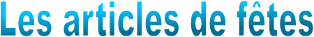 Les articles de ftes